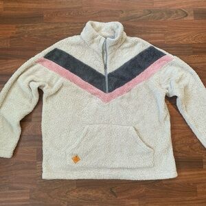 Simply Southern Plush Half Zip Sweatshirt Women’s XXL Pockets